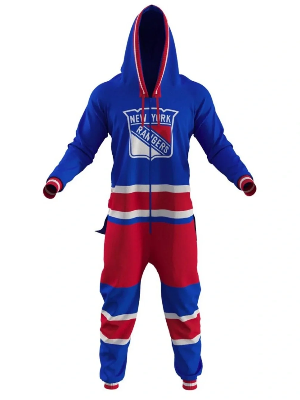 Hockey Sockey New York Rangers NHL Fleece Onesie Youth Large